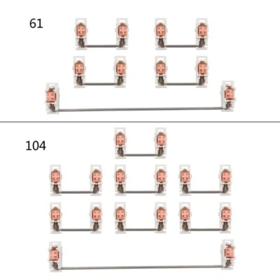 Cherry Original OEM Plate-Mounted Stabilizers Satellite Axis 6.25u 2u for MX - Image 1 of 4