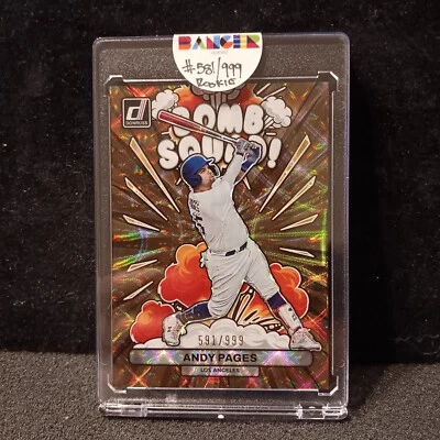 2023 Donruss - Bomb Squad Rookie - Andy Pages 581/999 (RC). Dodgers. 💣 🔥  - Image 1 of 4