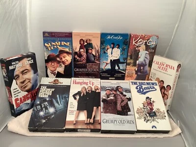 Lot VHS Tapes Walter Matthau Movies- Kotch, Bad News Bears, Gangster Story  Foto 1 de 4