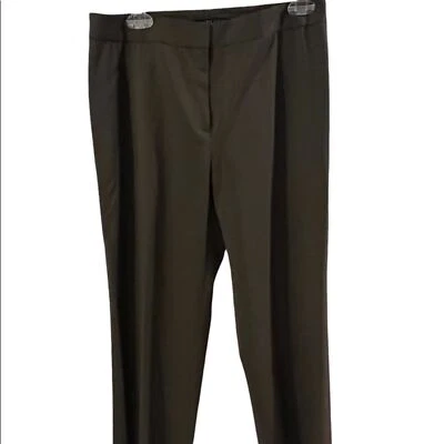 LAFAYETTE 148 Pantalones Mujer Talla 6 Pantalones Elastizados Lana Plisado Carrera atemporal Foto 1 de 4