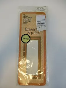 Vtg WHITE KENSINGTON SQUARE Knee High’s Sz 8 1/2-11 NEW 1 Pair Sheer Sandalfoot - Bild 1 von 6