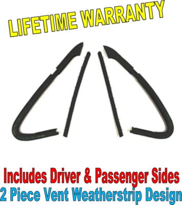 Sellos de ventana de ventilación para camioneta Chevy/GMC 1981-1985, PAR, 2 piezas sellos ala C10 Foto 1 de 4