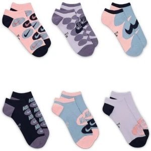 6-pair Nike NO SHOW socks Everyday Lightweight Run Gym Womens 6-10 Men Youth ~ M - Picture 1 of 2