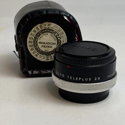 Kenko 2X CFE TELEPLUS Manual Teleconver For Canon FD Mount From Japan W/Case - Image 1 of 4