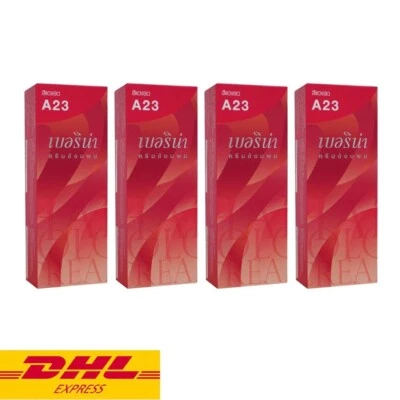 4x Berina Hair Dye A23 Bright Red Hair Color Cream Permanent Fashion Long Last - Image 1 of 4