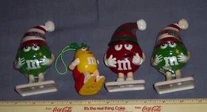 M & M'S CANDY HOLIDAY ORNAMENT & 3 CANDY HOLDER 2 VOLL ABER ALT - Bild 1 von 2