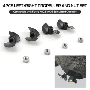 4 piezas hélice izquierda/derecha para Flytec V002 V005 cocodrilo RC accesorios de barco con tuerca F8B0 - Imagen 1 de 9