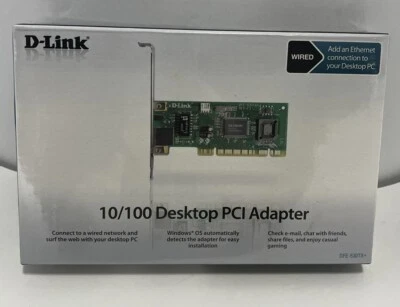 D-Link DFE-530TX+ 10/100Mbps Fast Ethernet PCI Adapter Brand New Sealed NOS - Image 1 of 3