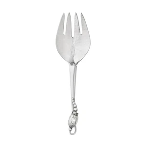 Georg Jensen Silver Serving Fork - Blossom/ Magnolia - NEW - Picture 1 of 1