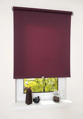 Springrollo Mittelzugrollo Schnapprollo Rollo Brombeere Lila Breite 60 - 200 cm - Bild 1 von 4