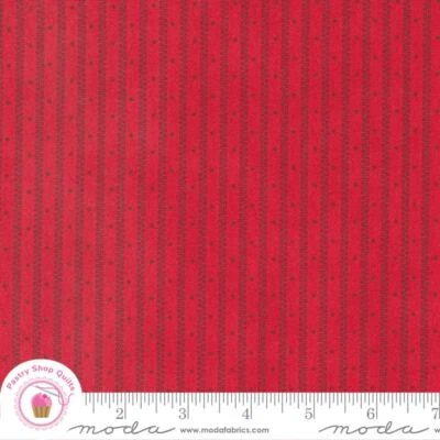 Moda JOYFUL GATHERINGS 49213 13 Red Stripe PRIMITIVE GATHERINGS Quilt Fabric - Image 1 of 4
