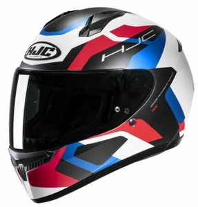 CASCO HELMET MOTO INTEGRALE HJC C10 TINS MC21 NERO BLU ROSSO TG M - Picture 1 of 1
