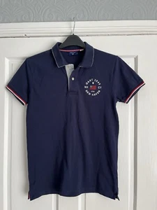 Herren May Gant New Haven Logo Polo T-Shirt Navy Small - Bild 1 von 10