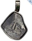 Shipwreck Spanish Cob Pendant With Emerald And Certification