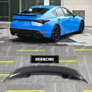 For 2021-2024 Lexus IS300 IS350 IS500 Real Carbon Fiber Rear Trunk Spoiler Wing - Picture 1 of 46