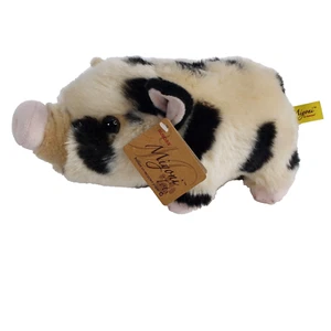 Miyoni Tots By Aurora Spotted Pig Plush 10” Piglet Farm Stuffed Animal Toy Soft - Picture 1 of 16