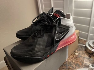 Nike Lebron XVIII 18 Low "Heart of Lion" Black White Crimson CV7562-002 Men's 12 - Picture 1 of 17