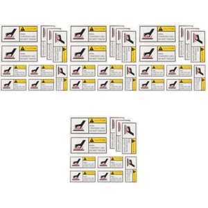4 PCS High Temperature Warning Label Funny Desk Caution Sign - Picture 1 of 12