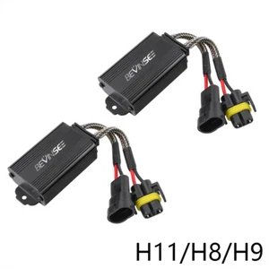 2x H11 H8 H9 LED Headlight Canbus Resistor Error Canceller Anti Flicker Decoder - Picture 1 of 8