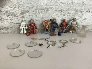 Lots Of Six MiniMates And Weapons Ironman, Spider-Man, Ninja Turtles, Deadpool - Picture 1 of 9