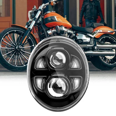 Faro LED aprobado por el DOT DRL haz alto/bajo para Harley Davidson Breakout 2015-2022 Foto 1 de 4