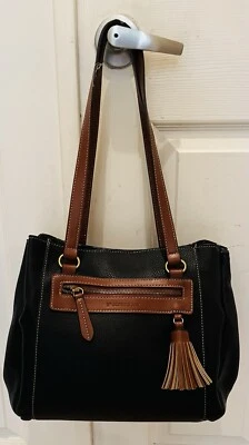 K. VTG St. Bolso de Mano John’s Bay Marrón y Negro XL Foto 1 de 4