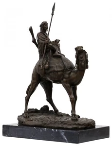 Bronzeskulptur Dromedar Beduine Orient Bronze Figur Kamel sculpture dromedary - Bild 1 von 9