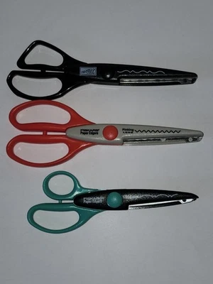 Lot Of 3 Craft Scissors Stampin' Up! And Fiskars Paper Edgers Scrapbooking Craft - Image 1 of 4
