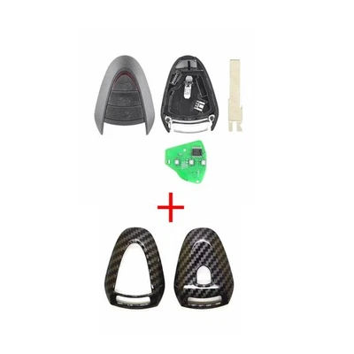 315/434MHz 2/3Buttons Remote Key Fob w/Cover for Porsche Boxster 987 2005-12 Foto 1 de 4