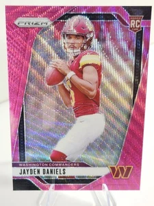 2024 Panini Prizm Jayden Daniels #347 Pink Wave Prizm Rookie Card (RC) - Picture 1 of 3