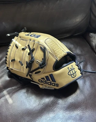 *College Issued* Adidas EQT 12 Inch Left Handed Baseball Pitchers Glove Tan/navy - Image 1 of 4