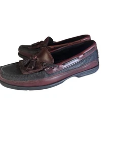 Sperry Top Sider braun und schwarz zweifarbige Leder Halbschuhe Größe 8,5M - Bild 1 von 7