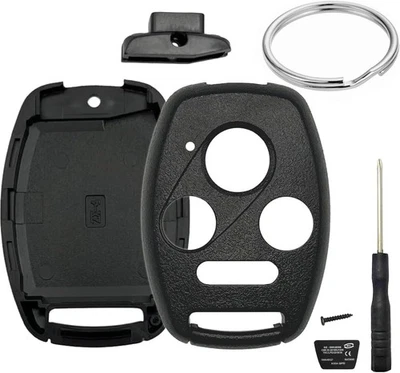 4 Btn Key Honda Fob Shell Case Replacement 2003-2012 Accord / 2006-2013 Civic EX - Image 1 of 4