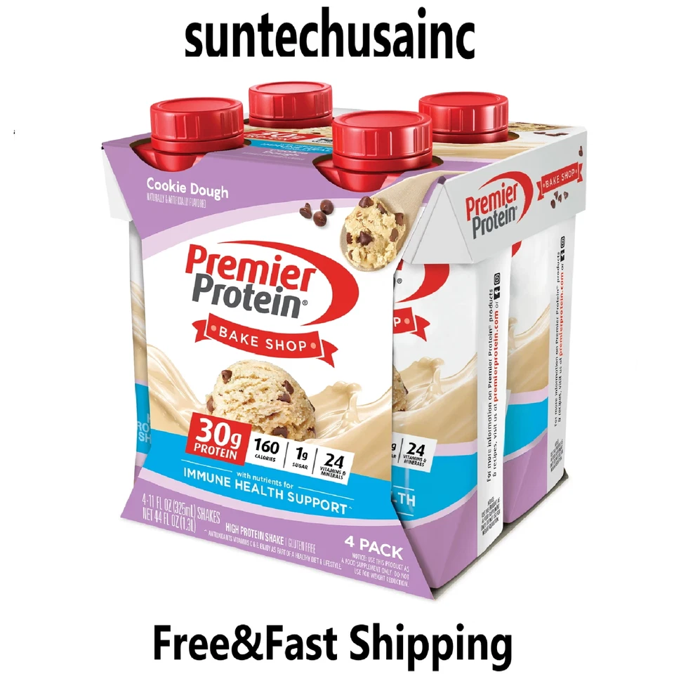 Premier Protein Shake, Cookie Dough, 30g Protein, 11 fl oz, 4 Ct - Image 1 of 1