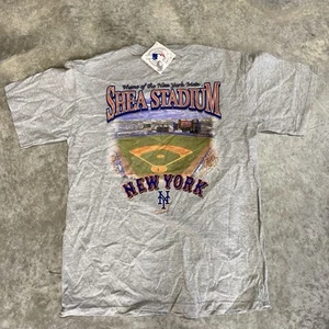 Vintage New York Mets shirt mens Medium Shea Stadium LEE sport MLB deadstock NWT - Picture 1 of 8