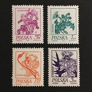 Poland 1974 part set 4 of 6 MNH ** flowers - Picture 1 of 1