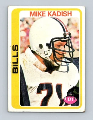 1978 Topps #148 Mike Kadish Buffalo Bills - Image 1 of 2