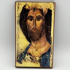 Christ as Savior Pantocrator by Andrei Rublev Orthodox Icon 7.5 X 4.25” - Picture 1 of 5