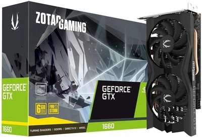 ZOTAC Gaming GeForce GTX 1660 Gaming Graphics Card ZT-T16600K-10M - Black - Image 1 of 4