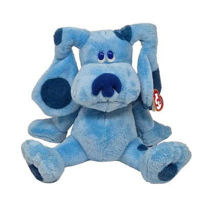 9" TY 2006 VIACOM GORRO AMIGOS PISTAS AZULES PELUCHE ANIMAL NUEVO CON ETIQUETAS Foto 1 de 4