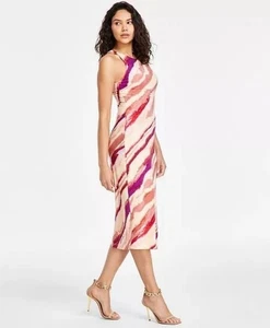 RACHEL Rachel Roy Damen Kleid Gr. M Bedruckt Ärmellos Midi - Bild 1 von 3
