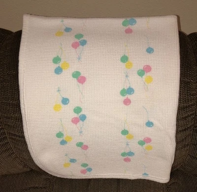 Manta de Algodón Morgan Bebé Térmica Tejido Gofre Globos Pastel EE. UU. Sin Etiqueta Foto 1 de 3