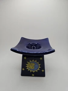 Vintage 90s Celestial Moon Sun Tealight Oil Warmer Whimsigoth Whimsygoth - Picture 1 of 9