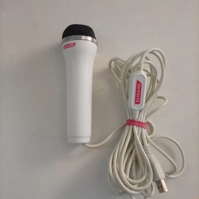 Konami Logitech E-UR20 USB Microphone White for Nintendo Wii, PS2, PS3, Xbox 360 - Image 1 of 4