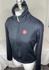 Castelli Giacca Ciclismo Donna Taglia M Nera Soft Shell Tasche Antivento - Foto 1 di 15