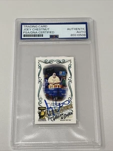 Signed Joey Chestnut 2018 Topps Allen and Ginter Mini Hot Dog Eating PSA DNA - Picture 1 of 3