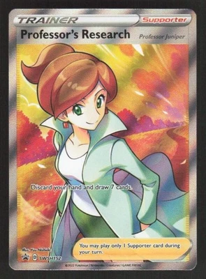 SWSH SWORD & SHIELD PROMO CARDS PROFESSOR'S RESEARCH SWSH152 PROMO FULL ART HOLO - Image 1 of 2