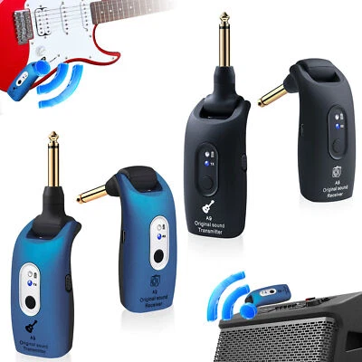 2.4GHz Wireless Guitar System Transmitter Receiver 100ft Rechargeable for Bass - Image 1 of 4