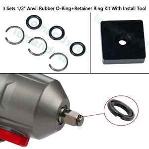 1/2" Anvil Rubber O-Ring+Retainer Ring +Install Tool For Milwaukee Impact Wrench - Picture 1 of 1