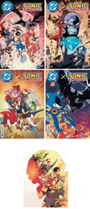 (2025) DC X SONIC THE HEDGEHOG #1-5 COMPLETE 1st Print Variant Cover A SET! 7/16 - Picture 1 of 1